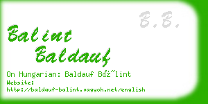 balint baldauf business card